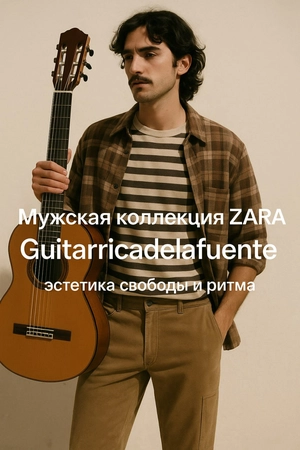 Мужская коллекция ZARA x Guitarricadelafuente: эстетика свободы и ритма