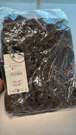 Zara ВЯЗАНЫЙ ТОП С БУСИНАМИ — коллекция Zara «ZW» Brown | 6895/260/700
