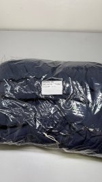 Zara СТЕГАНОЕ ПАЛЬТО С НАШИВКОЙ  Navy blue | 5992/770/401