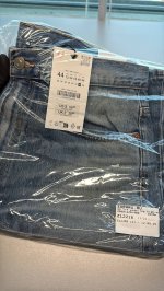 Zara ДЖИНСЫ TRF   С ВЫСОКОЙ ПОСАДКОЙ Blue | 2569/229/400