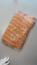 Zara БРЮКИ ИЗ СМЕСОВОГО ЛЬНА В ПОЛОСКУ — коллекция Zara «ZW» striped | 2731/250/104