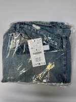 Zara ДЖИНСЫ баллон С РАЗРЕЗАМИ Mid-blue | 3991/371/427