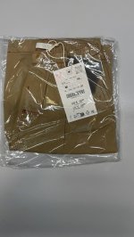Zara Zara «Timeless» — БРЮКИ Багги SOFT TOUCH С КОНТРАСТНОЙ ОТДЕЛКОЙ Light camel | 6096/520/743