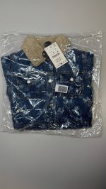 Zara ДЖИНСОВАЯ КУРТКА С ИСКУССТВЕННОЙ ОВЧИНОЙ Минни Маус © Disney Mid-blue | 4433/565/427