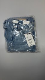 Zara ДЖИНСЫ Z.03 стандартной посадки С ВЫСОКОЙ ПОСАДКОЙ И УДЛИНЕННЫМИ БРЮЧИНАМИ Mid-blue | 8228/224/427