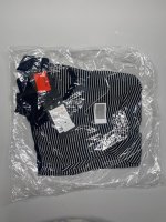 Zara ФУТБОЛКА В РУБЧИК С ВОРОТНИКОМ НА КНОПКАХ Black | 5584/443/800
