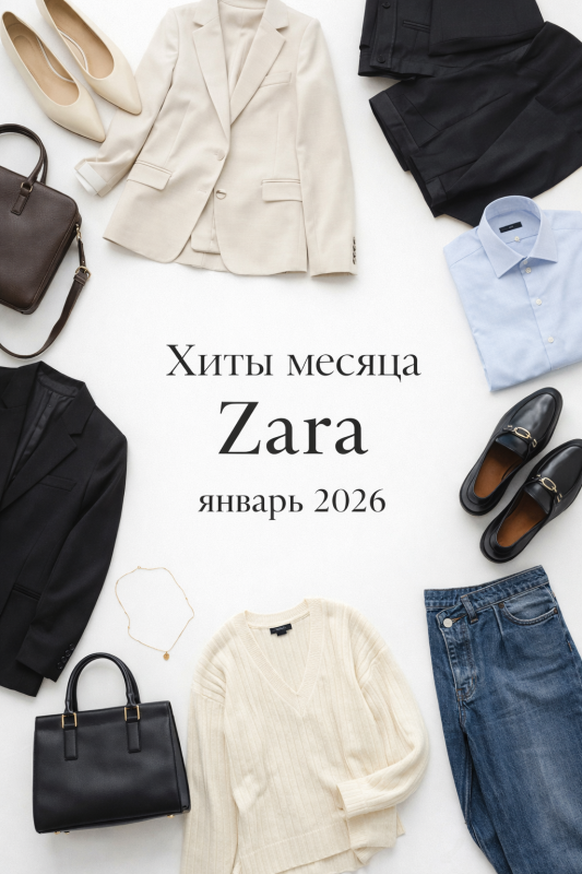 Хиты месяца Zara — январь 2026