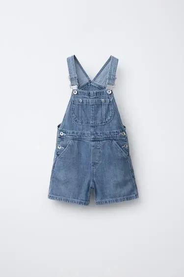 Zara Джинсовые короткие комбинезоны