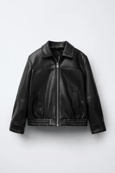 Zara Бомбер из искусственной кожи