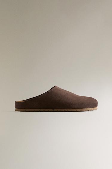Классические кожаные сабо ZARA