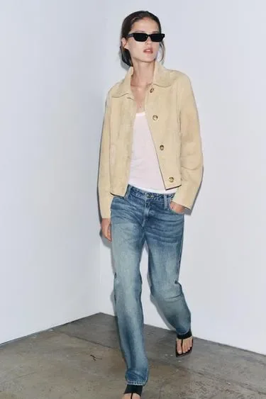 Куртка из 100% замши — коллекция ZARA «ZW», 