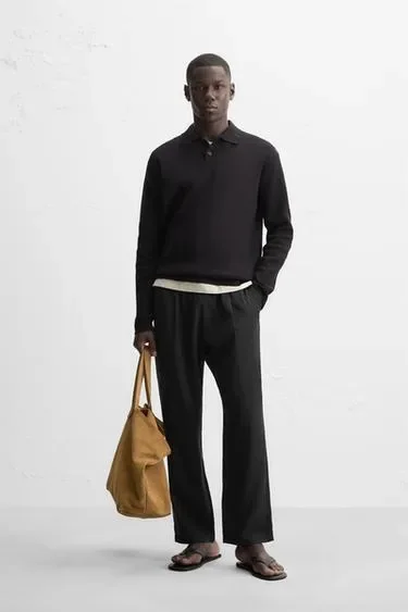 Zara Мягкое трикотажное поло