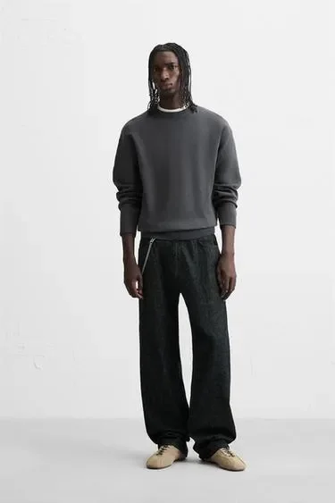 Zara Свитер из мягкой ткани с рельефным узором