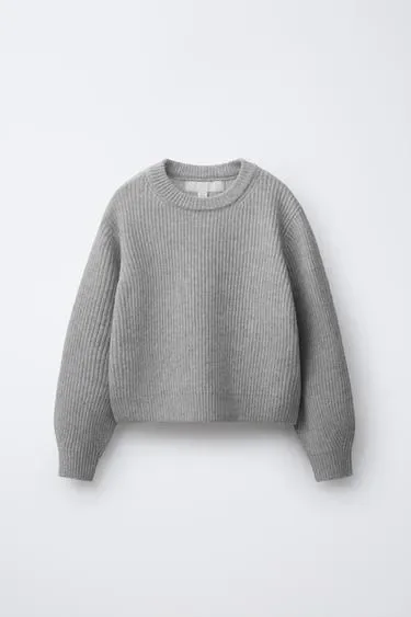 Zara Свитер из плетеной ткани купить с доставкой.
