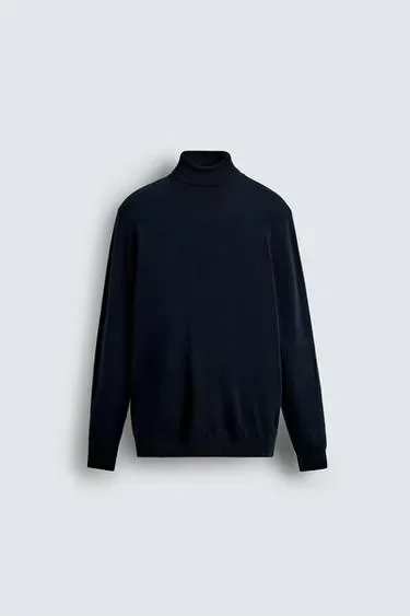 Zara Основной свитер с высоким воротником