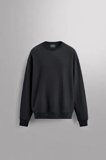 Zara Толстовка с круглым вырезом свободного кроя