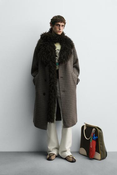 Пальто в клетку HARRY LAMBERT для ZARA X DISNEY