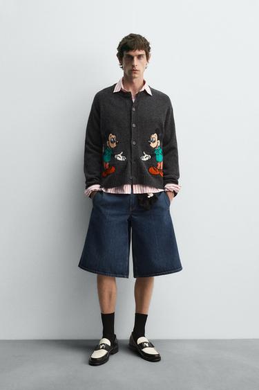 Шерстяной кардиган MICKEY MOUSE HARRY LAMBERT для ZARA X DISNEY