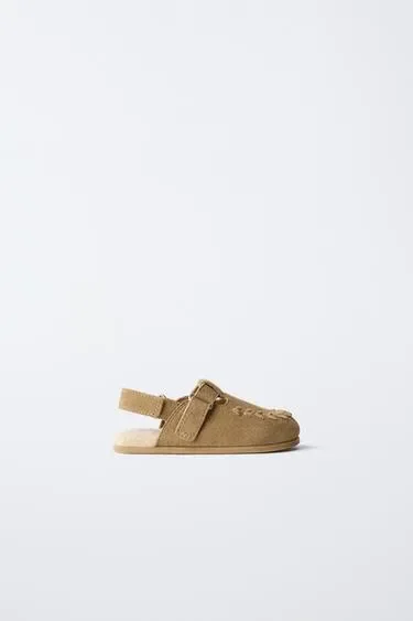 Zara Клоги из натуральной кожи BAREFOOT