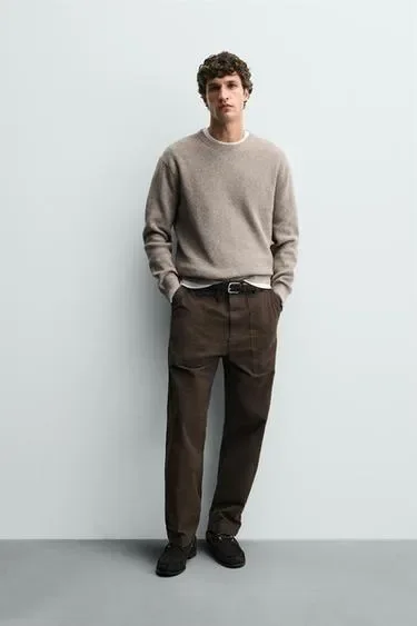 Zara Джемпер жемчужной вязки