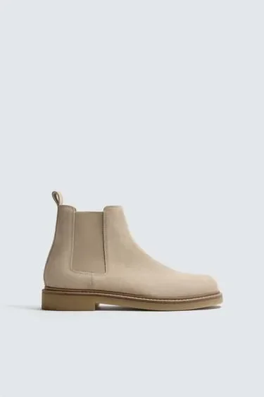 Zara Кожаные ботинки челси купить с доставкой.