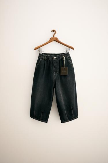 Джинсы с поясом-резинкой и вытачками ZARA «TIMELESS»