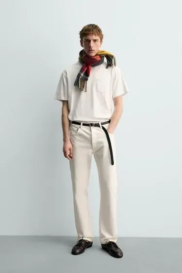 Футболка с карманом ZARA «AARON LEVINE»