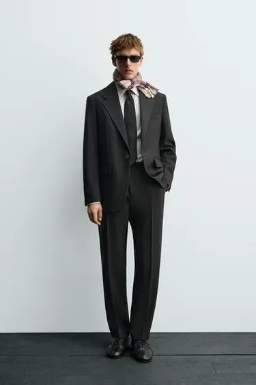 Брюки-смокинг из шерсти ZARA «AARON LEVINE» купить с доставкой.