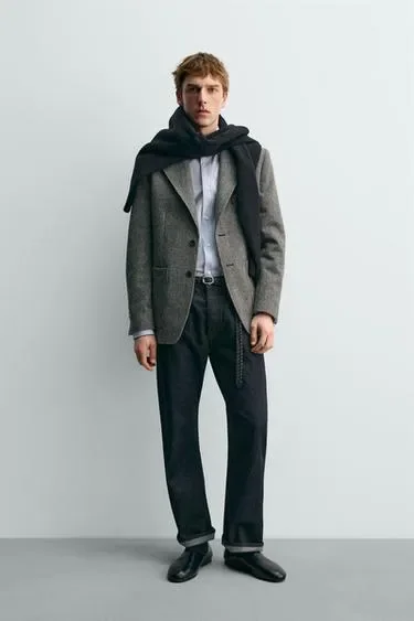 Блейзер из 100% шерсти ZARA «AARON LEVINE»