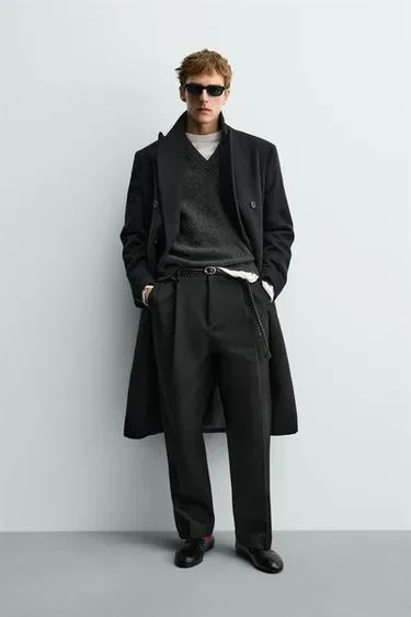 Плиссированные брюки свободного кроя ZARA «AARON LEVINE»
