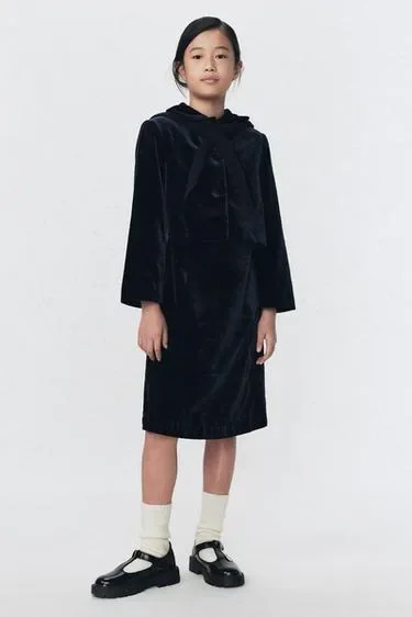Платье из велюра ZARA «SOSHIOTSUKI»