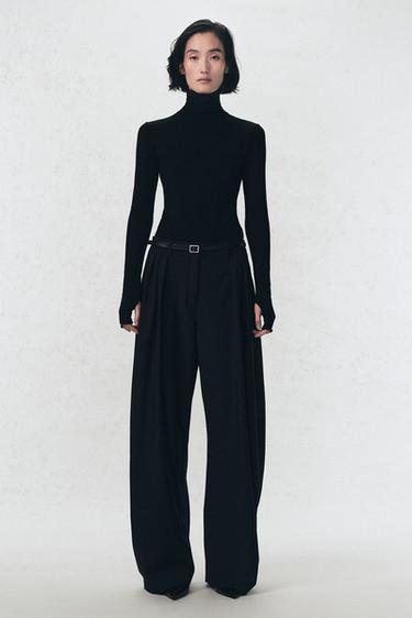 Боди с высоким воротником из шерстяно-хлопковой смеси ZARA «SOSHIOTSUKI»