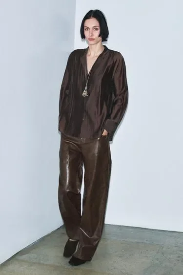 Струящаяся рубашка коллекция Zara «Zw»