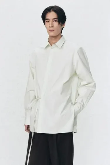 Рубашка с бантом из поплина Zara «Soshiotsuki»