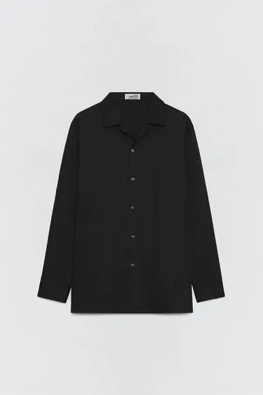 Рубашка из хлопкового поплина свободного кроя ZARA «SOSHIOTSUKI»