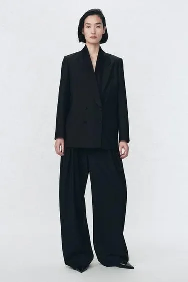 Брюки с защипами из шерсти Zara «Soshiotsuki»- Заказать в России