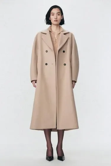 Zara Пальто из шерстяно-миксовой пряжи ZARA «SOSHIOTSUKI»