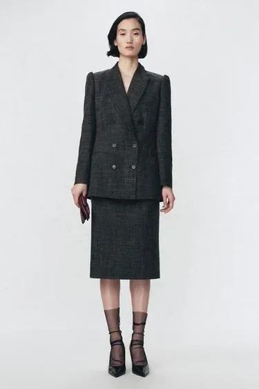 Zara Двубортный пиджак с шерстью ZARA «SOSHIOTSUKI»
