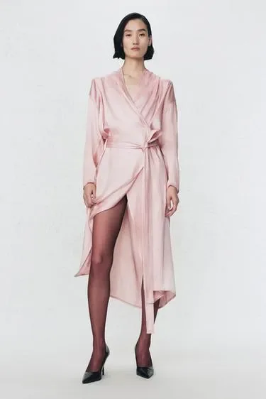 Zara Сарафан со шнуровкой из атласа ZARA «SOSHIOTSUKI»