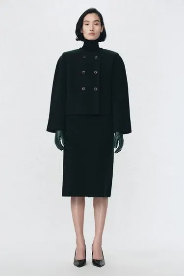 Zara Жакет с плечевыми накладками из шерсти ZARA «SOSHIOTSUKI» купить с доставкой.