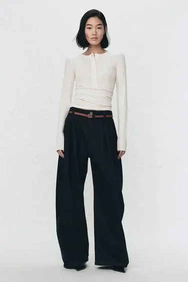 Футболка с воротником хенли от ZARA «SOSHIOTSUKI»