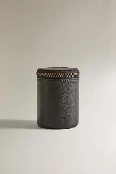 Zara Кожаный цилиндрический футляр