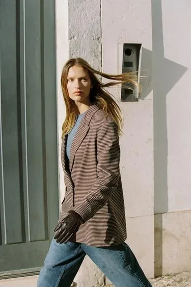 Zara Короткие перчатки из искусственной кожи с искусственным мехом
