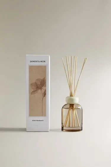 (120 мл) диффузор с тростниковыми палочками JASMINE & MUSK