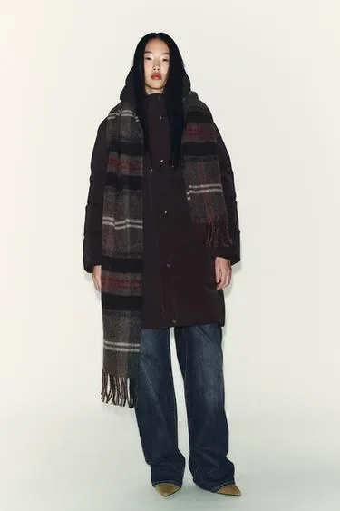 Zara Ветрозащитный анорак средней длины из прорезиненной ткани купить с доставкой.