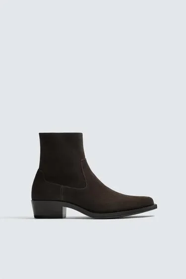 Zara Ковбойские сапоги с острым носом