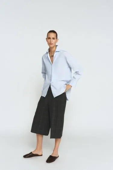 Шорты в клетку — коллекция Zara «Zw»- Заказать в России
