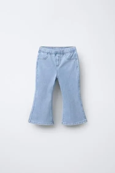 Zara Джинсовые легинсы клёш купить с доставкой.