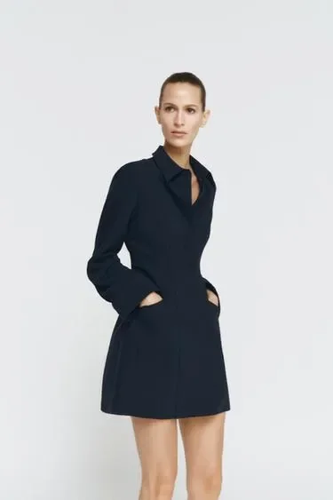 Короткое платье-рубашка — коллекция Zara «Zw»- Заказать в России