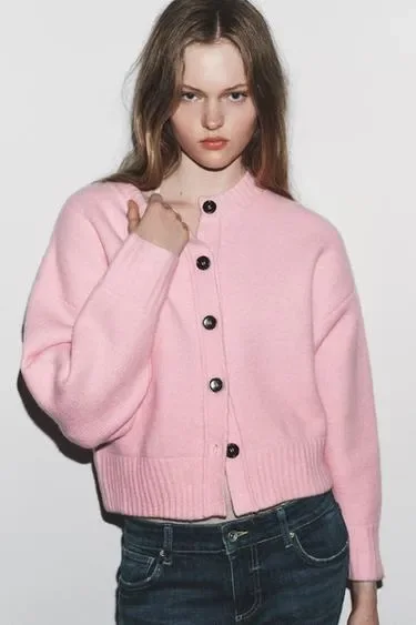 Zara Мягкий кардиган из трикотажа